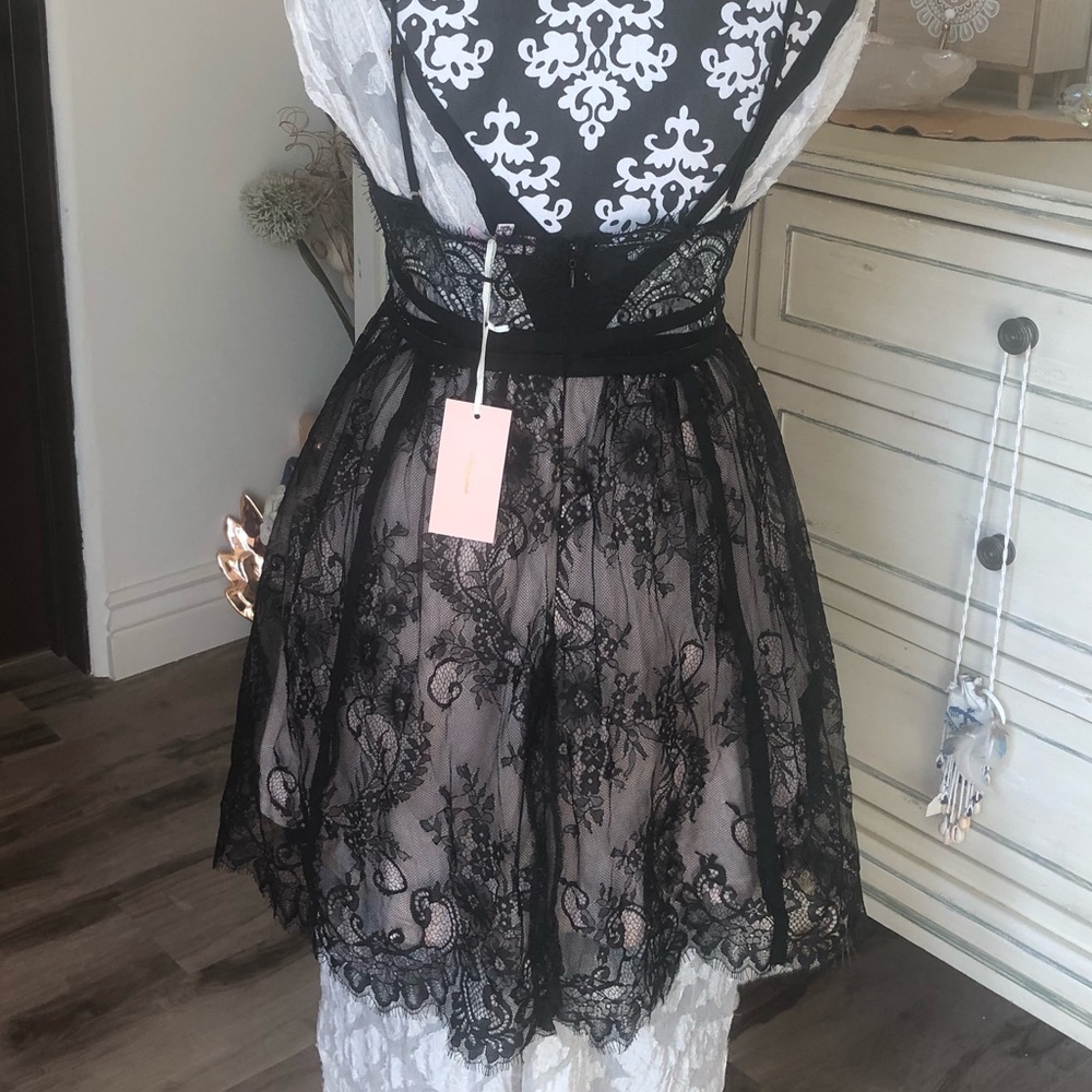 ❤️ A. PEACH ❤️ BNWT LACE SEXY BALLERINA DRESS - Picture 3 of 8